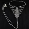Mercadorias transfronteiriças Amazon não convencional multi-diamante franja strass corrente de cintura joia feminina sexy bikini corpo