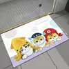 Alfombrilla Absorbente para pies de Baño Dibujos Animados Felpudo de Barro Diatómico para Puerta Alfombrilla Absorbente de Secado Rápido Antideslizante Resistente a la Suciedad y Fácil de Cuidar