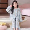 Pijama Nuevo para Niñas 2026 para Primavera y Otoño, Algodón Nube Manga Larga Estilo Princesa Linda Conjunto de Ropa de Casa para Niñas