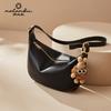 2026 Nuevo Estilo Piel de Vaca Gama Alta Estilo Maillard Bolso de Hombro de Moda para Mujer Primavera/Verano Más Vendido Cuero Genuino Bolso Cruzado Tipo Dumpling