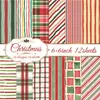 Novo material de papel de Natal para artesanato DIY com requintados padrões florais em aquarela para scrapbooking e decoração transfronteiriço