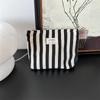 39211 Bolsa de aseo de rayas frescas para mujer, bolsa de aseo, bolsa de almacenamiento, gran capacidad, portátil, bolsa de cosméticos simple de mano