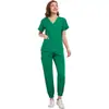 Uniformes de quirófano personalizados con etiquetas de tela, uniformes de enfermera de poliéster-spandex, etiquetas de departamento personalizadas transfronterizas, uniformes de quirófano para veterinarios de mascotas en pequeñas cantidades