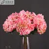 Flor Artificial de Hortensia Griega Sola Decoración de Mesa para Hogar Sala de Estar Flor Artificial Ramo para Fotografía de Bodas