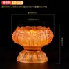 Lámpara de Mantequilla Esmaltada Portavelas de Loto Portalamparas Portavelas Suministros para el Hogar de Buda Lámpara de Ofrenda para Buda Grande y Pequeña
