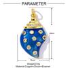Estilo Europeo y Americano Estrella de Mar Goteo de Aceite Color Degradado Concha DIY Colgante de Cobre Collar Aretes de Concha de Corazón para Mujer Accesorios de Joyería