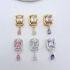 Dorado Cobre de Alta Retención de Color Hecho a Mano DIY Zirconia Perla Cuentas Espaciadoras de Múltiples Pasadas Vintage Francés Collar Pulsera Accesorios de Joyería