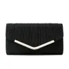 Bolsa de Noche Brillante de Venta Caliente Transfronteriza Elegante Vestido de Boda Qipao Versátil Moda para Mujer Bolso de Mano para Fiesta Bolso con Cadena