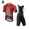 Xintown Patrón de Árbol Ropa de Ciclismo de Manga Corta de Verano Ropa de Ciclismo Nueva Pantalones Conjunto de Tirantes de Ciclismo de Verano