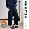 Pantalones Gruesos para Mujer con Forro de Felpa Color Café 2025 Tendencia Nuevo Otoño e Invierno Melard Globo Plátano Sicomoro Pantalones de Pierna Ancha