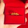 Anillo de cuentas de transferencia multicapa de oro de arena de Vietnam color oro imitación anillo para dedo en vivo joyería de moda fabricantes en vivo suministro directo