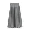 Vestido de manga larga Pure Wind Mist 2024Camiseta Plisado Falda larga de vuelo grande Top adelgazante Traje flexible con sentido Otoño de mujer