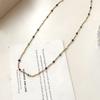 Collar de Cuentas de Piedra Natural Dopamina para Mujer 2025 Nuevo Lujo Ligero de Alta Gama Nicho Cadena Clavícula Gargantilla Accesorios