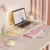 Soporte Elevador para Computadora de Escritorio Estante de Almacenamiento para Escritorio de Oficina Base Elevadora para Pantalla de Monitor Soporte para Laptop para Dormitorio Femenino
