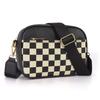 En stock Amazon Más Vendido Patrón de Vaca Color Empalmado Vintage Bolso de Hombro Cremallera Correa de Hombro Bolso Cruzado Cartera Bolso para cámara