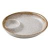 Vajilla redonda retro de cerámica estilo japonés, plato cuadrado para dumplings con plato para vinagre, plato creativo para plato frío, plato para el hogar