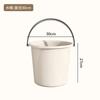 Cubo de Plástico para el Hogar con Tapa Cubo Portátil Cubo Extra Grande para la Lavandería Engrosado Cubo para Baño de Dormitorio Estudiantil Cubo de Almacenamiento de Agua