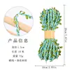 10m Corda de Cera Colorida Fita de Folha Folha de Salgueiro Rattan Feito à Mão DIY Adereços Decorativos para Headband Chapéu Folhas