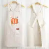 Delantal de Lona de Manga Larga Estilo Nuevo para Cocinar, Overol de Moda para Cocina, Hogar y Trabajo, Ropa de Trabajo Especial Anti-Manchas con Texto Impreso