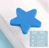 Alça de armário infantil de desenho animado, alça de gaveta de silicone fofa anti-colisão, alça de guarda-roupa Estrela Lua Nuvem Branca redonda