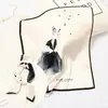 [Diseño Original] Pañuelo Cuadrado Pequeño Estilo Coreano Ins para Mujer Todo Combinación Estilo Occidental Pañuelo Decorativo Pañuelo de Primavera y Otoño Pañuelo Artístico
