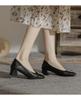 Zapatos Mary Jane de nicho, primavera 2025, nuevos, combinables, para tarde en la noche, tacones altos, para mujer, zapatos de tacón grueso y suave.