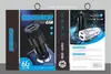 Cargador de coche de 60W para teléfono móvil Apple 16 Huawei, carga rápida PD30W, puerto USB, cargador de coche totalmente compatible