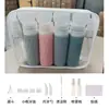 Conjunto de Garrafas de Silicone para Viagem 90ml para Viagens de Negócios, Shampoo, Gel de Banho, Tônico, Garrafas Portáteis para Viagem