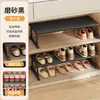 Los estantes escalonados del zapatero son retráctiles y ahorran espacio, una herramienta mágica para guardar zapatos con un soporte para zapatos de doble capa para la entrada