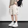 Shorts Masculino Solto Plus Size Verão 2025 Calças Casuais Esportivas Transfronteiriças Calça de Trabalho de Verão Calça de Cinco Pontos Plus Size