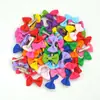 Accesorios para el pelo de mascotas transfronterizos, pinzas para el pelo de lazo acanalado de color liso, accesorios para la cabeza estilo princesa para gatos y perros, disponibles para personalización