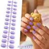 Uñas Postizas Opacas Esmeriladas Populares de Amazon para Niños, Uñas Portátiles en Colores Sólidos y Múltiples Colores, Piezas de Uñas en Diferentes Tamaños