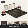 Cama Flotante de Hierro Forjado, Diseño Moderno Simple para Dormitorio del Hogar, Cama Matrimonial para Alquiler, Cama de Hierro Forjado con Marco de Hierro Reforzado y Acolchado Suave Suspendido