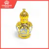 Frasco de Perfume Famingxuan 12ml Estampagem a Quente Vidro Esfera Rolante Frasco Vazio