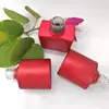 10-12ml Esmalte Cola Frasco de Vidro Vazio Frasco de Vidro Vermelho Galvanizado com Pincel Frasco de Esmalte Frasco Vazio Reembalado