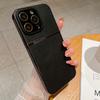 Funda de cuero con borde galvanizado para iPhone 15 Pro Max, resistente a caídas y con protección total para Apple 14.