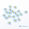 Accesorios de flor de cinco pétalos carnosos tridimensionales joyería para uñas de resina venta al por mayor flores de color claro materiales para accesorios de bricolaje