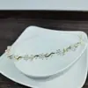 Faixa de Cabelo Pérola de Fada Suave Liga Estilo Floresta Versátil Simples Cristal Fino Luxo Discreto Super Fada Presilha de Cabelo Strass