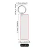 Llavero Recubierto de Acrílico en Blanco para Transferencia de Calor Consumibles Souvenir DIY Colgante de Metal Colgante de Sublimación