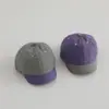2026 Nova Boné de Baseball Color Block Infantil Versátil Simples Fino Chapéu de Sol para Exterior Top Macio Boné Bico de Pato