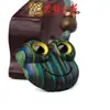 Pingente de Corrente para Celular Sapo de Madeira Arco-Íris Yiming Xianyuan Sandália Criativa de Sândalo Animal Desenho Animado Sapo Ornamento