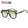 Gafas de Sol de Moda para Hombre con Montura de Aviador Moda de Diseñador Alemán Gafas de Sol para Mujer Todo Fósforo Reparación de Rostro 3956