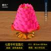 Vela Flor de Loto Po Colorida Delante de Buda Luz de Buda de 7 Colores Lámpara de Loto Chiba Extra Grande Lámpara de Deseos para el Hogar Año 24