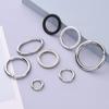 Anillo de resorte de aleación de zinc de alta calidad llavero diy accesorios gancho para teléfono móvil anillo abierto hebilla a presión joyería precio grande