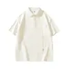 [Ropa Berlín] Nueva Camisa Polo de Manga Corta de Verano para Hombre, Top Sencillo y Versátil, Casual y Holgado