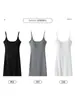 K3321 Vestido de Tirantes Nuevo de Primavera Puro y Sexy con Copas para Mujer, Elegante Vestido Corto Bodycon de Corte Ajustado