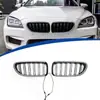 Adequado para BMW Série 6 F06 F12 (2011-2016) grade frontal brilhante preta luminosa de linha dupla, instalação de substituição do carro original