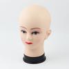 Peluca Sombrero Cabeza Imita Cabeza Real Modelo de Peluquería Tocados Femeninos Accesorios de Exhibición Modelo de Cabeza de Plástico Usando Gafas y Mascarilla