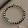 Pulsera de Sándalo Verde Añejo Argentino al por Mayor para Hombres y Mujeres, Joyería de Madera Cultural y Artística, Fábrica de Cuentas de Oración de Mano