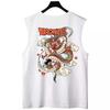 Marca de Moda Japonesa Chaleco para Hombre Verano Animación Delgado Sin Mangas Camiseta Diseño con Sentido Moderno Holgado Chaleco M-8XL
